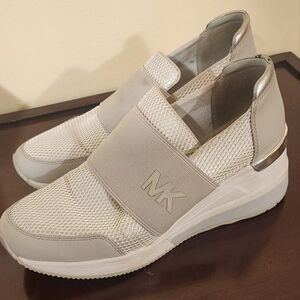 Michael Kors Cream Slip-On Sneakers